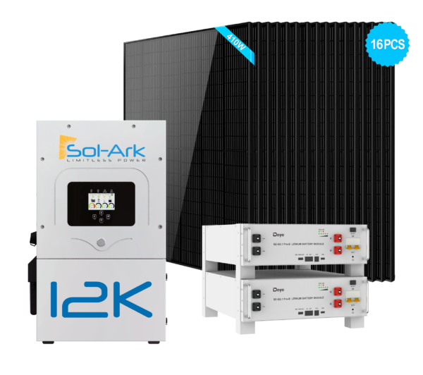 Sol Ark 12k 2p+2xse G5.1 Pro B+16 X410w Panels