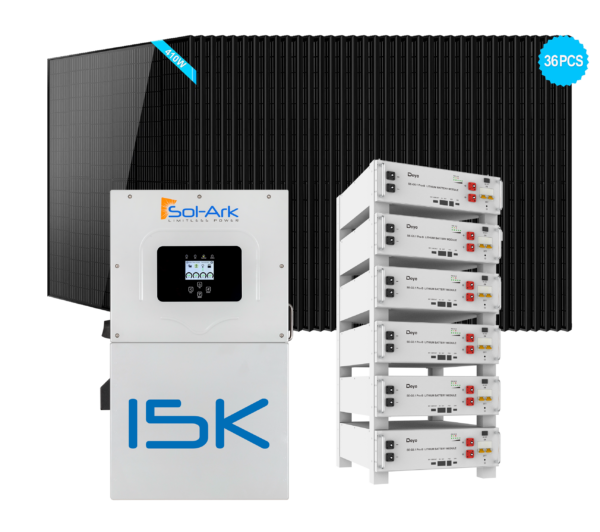 Sol Ark 15k 2p+6xse G5.1 Pro B+36x410w Panels